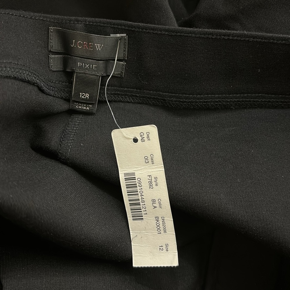 NWT J.CREW Pixie Snap-Front Jodhpur Pants in Black Size 12 Regular - Picture 12 of 12